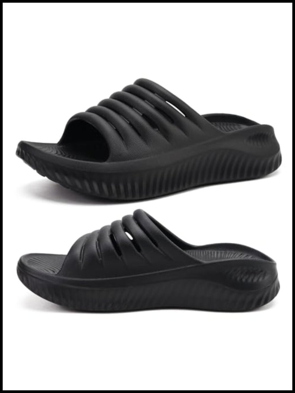 Women's Recovery Sandals With Arch Support - Thick Cushion Orthotic Slides